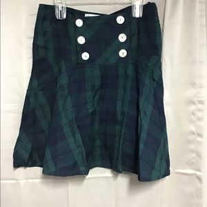 Gretchen Scott plaid skirt NWT